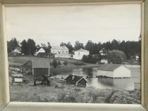 Kirkonkyllä. Näkymä Hiljalan rannasta 1950-luvulla.